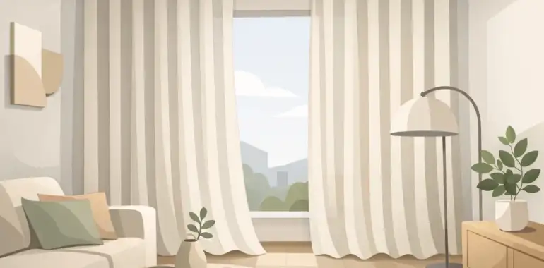 Cortina onda serena moderna para tu hogar