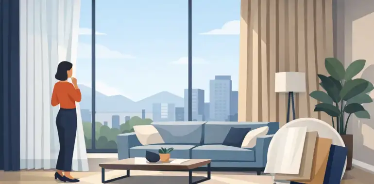 Cortinas para ventanales grandes: cómo elegir