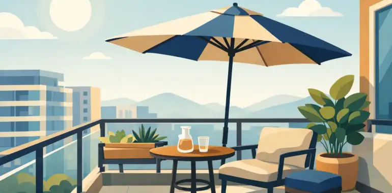 Parasoles para balcón apartamento: cómo elegir