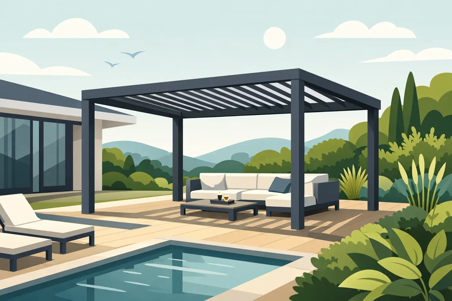 Pérgolas modernas para jardín: cómo elegir bien