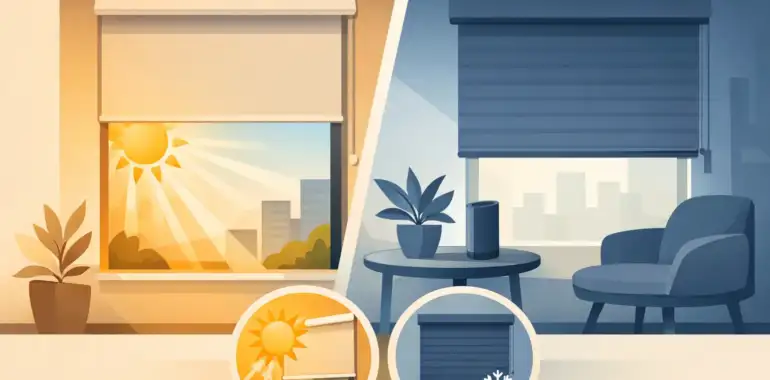 Persianas enrollables: estilo y control solar