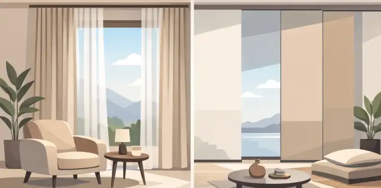 ¿Cortinas o paneles japoneses para tu espacio?