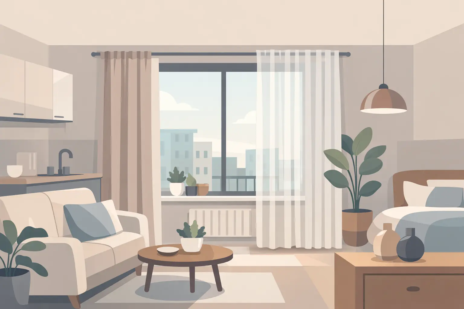 Mejores cortinas para apartamento pequeño