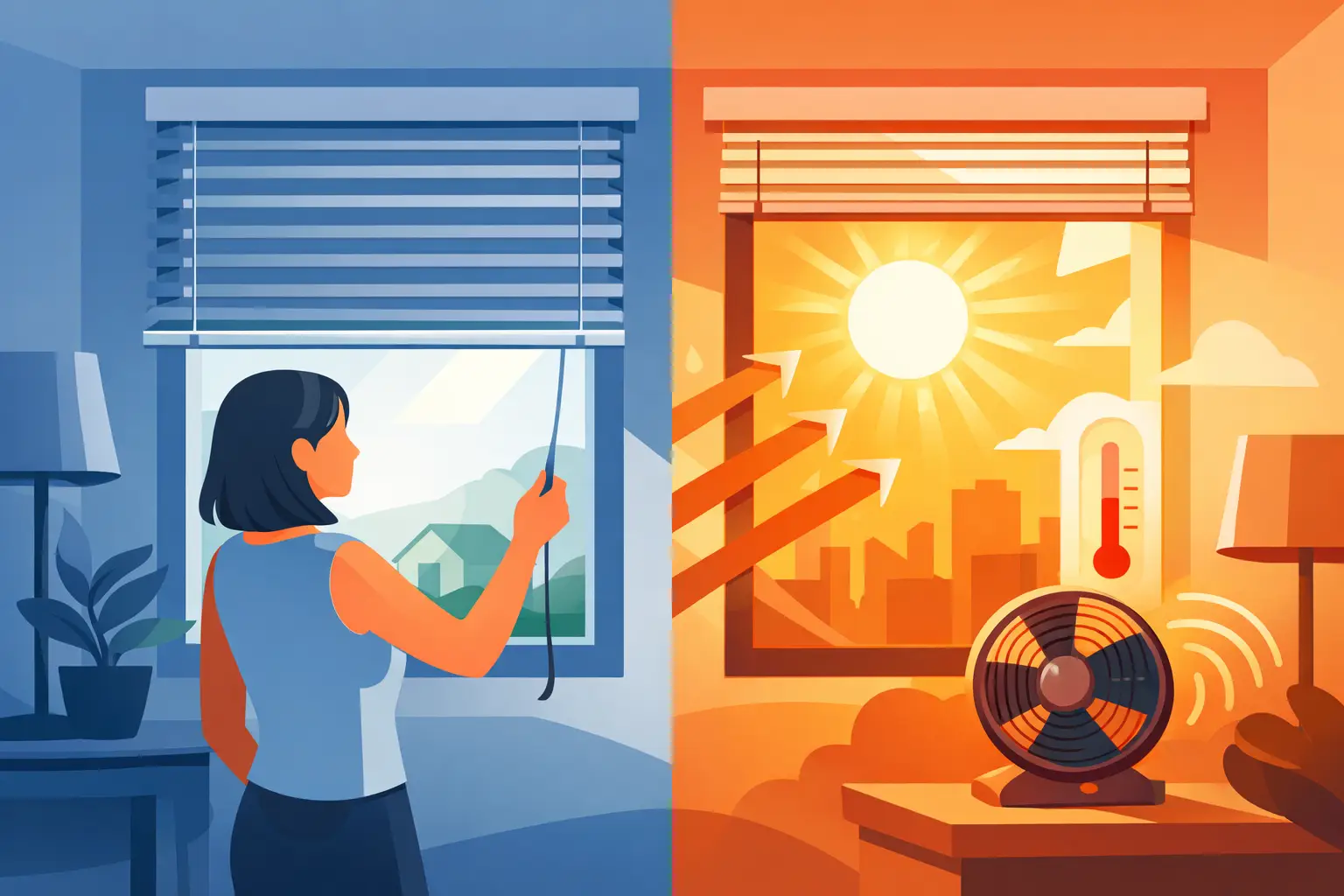Qué persianas ayudan contra el calor