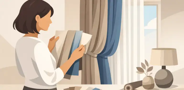 Cómo elegir telas para cortinas elegantes