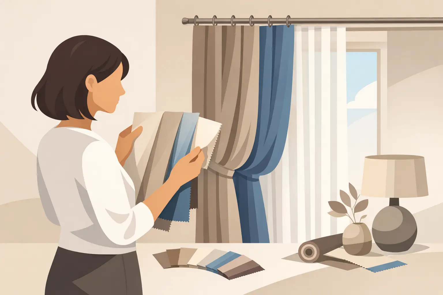 Cómo elegir telas para cortinas elegantes