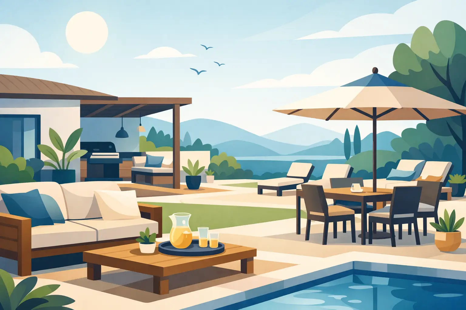 Mejores opciones de muebles exteriores para tu hogar