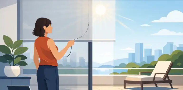 Qué es una persiana sunscreen y cuándo elegirla