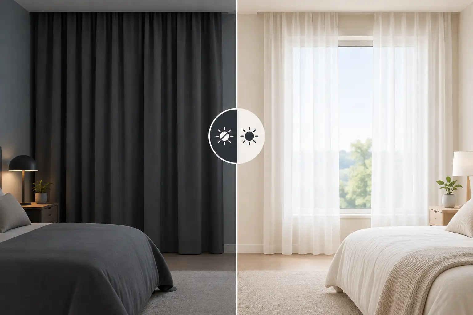 Cortinas blackout vs traslúcidas: ¿cuál conviene?