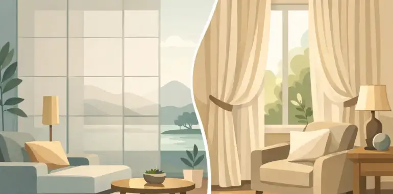 Panel japonés vs cortina para decorar tu hogar