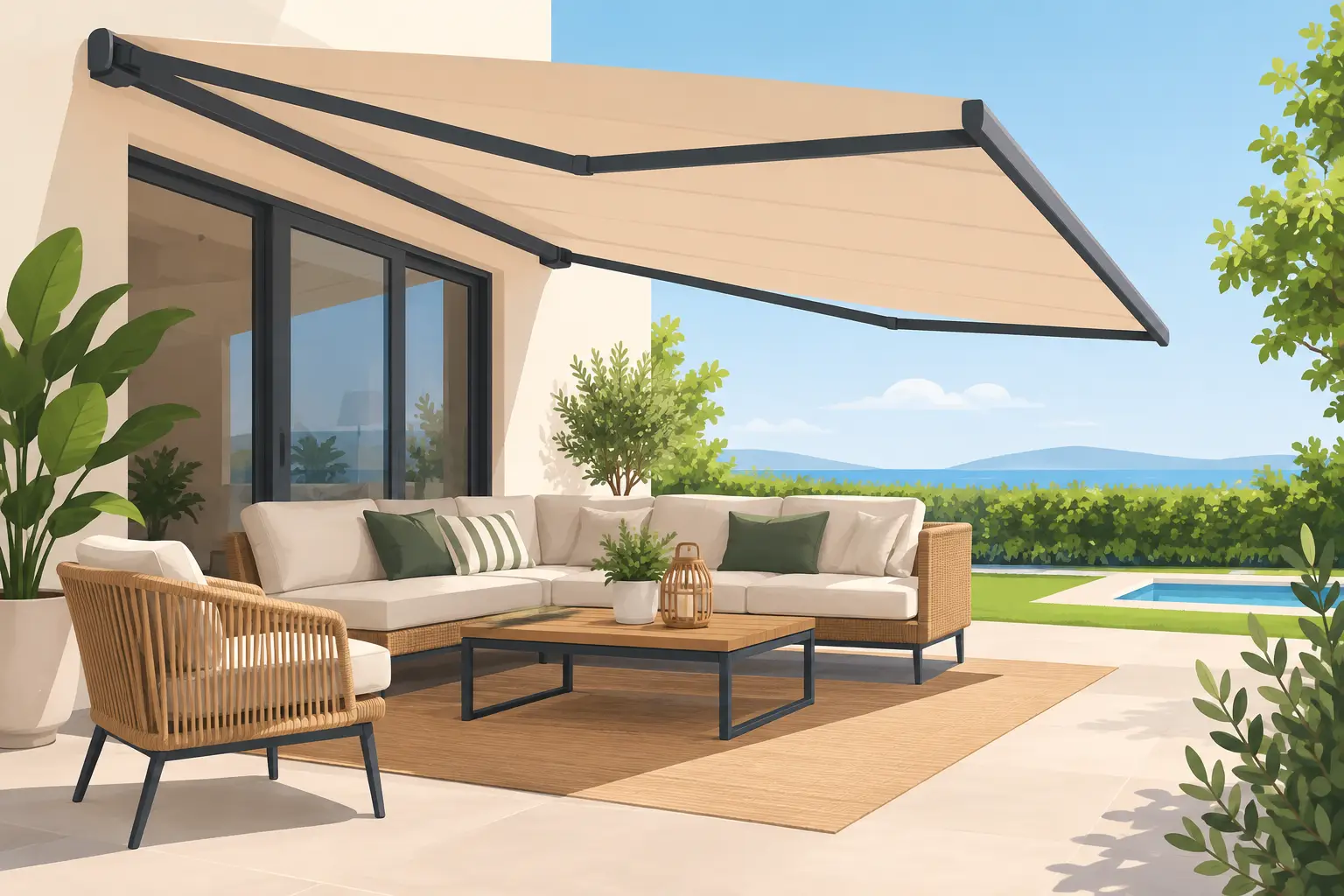 Patios con toldo: sombra, frescura y diseño