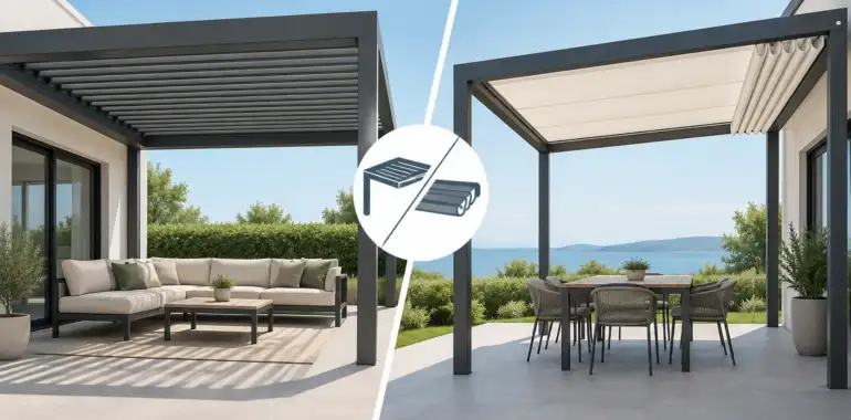 Pérgola fija versus retráctil: ¿cuál elegir?
