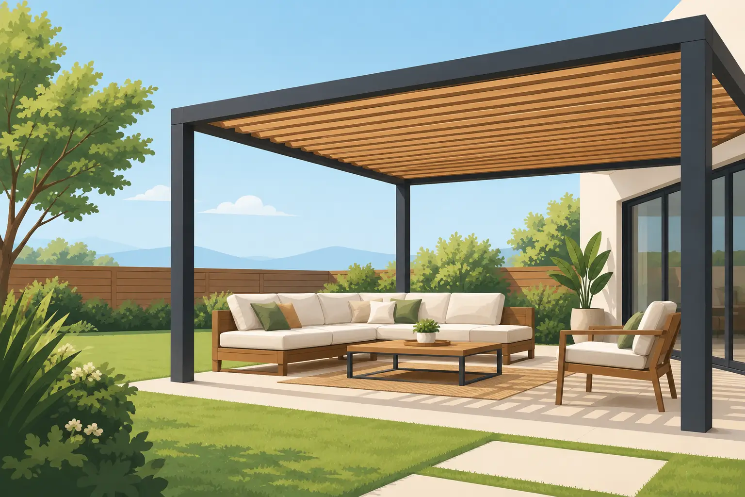 Pérgolas para patio trasero que sí se disfrutan