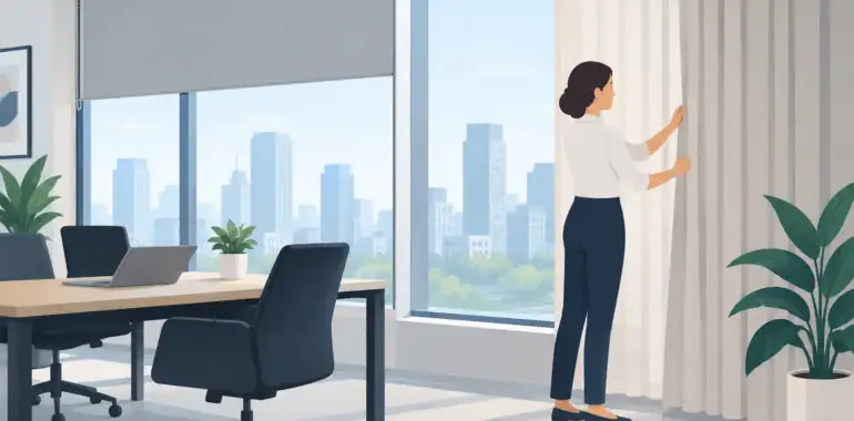 Cambiar cortinas de oficina: cuándo y cómo hacerlo