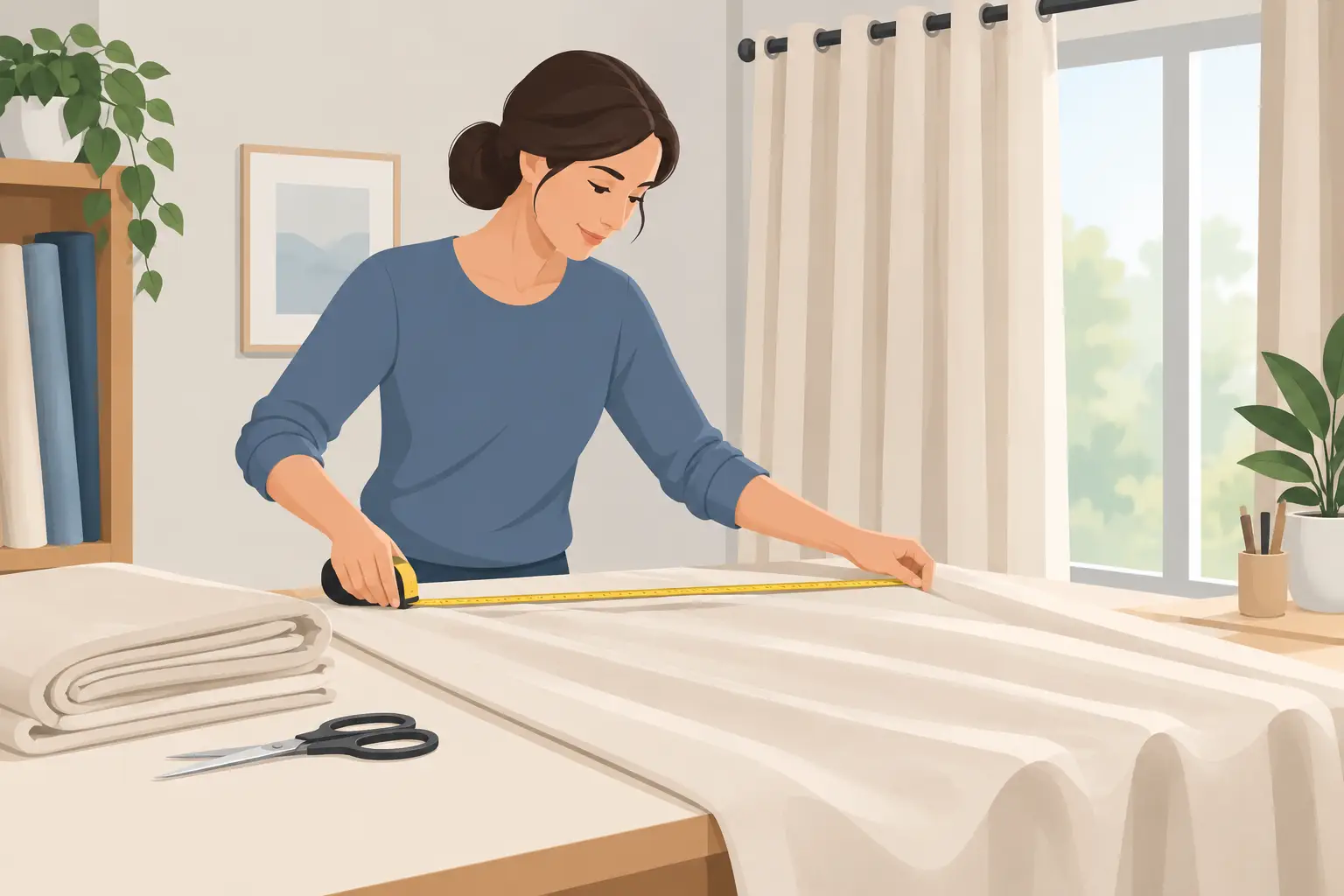 Cómo calcular tela para cortinas sin desperdiciar