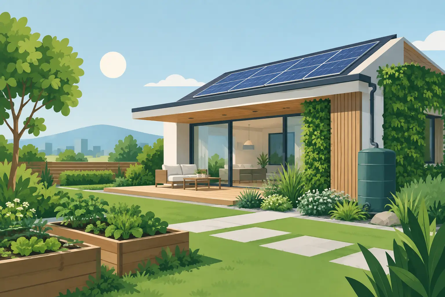 Diseño exterior sostenible 2026 para vivir mejor
