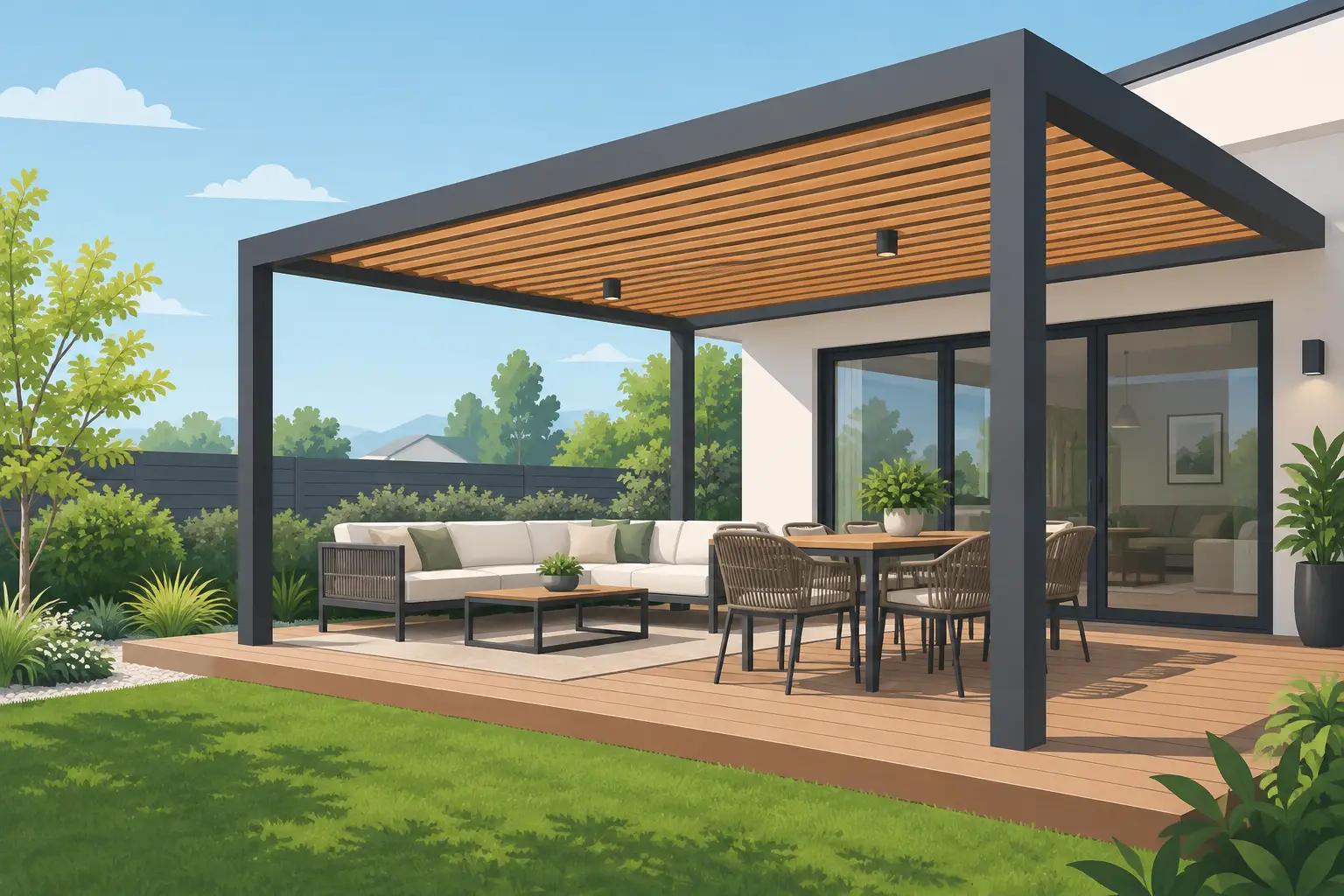 Proyectos de pérgolas residenciales bien planeados