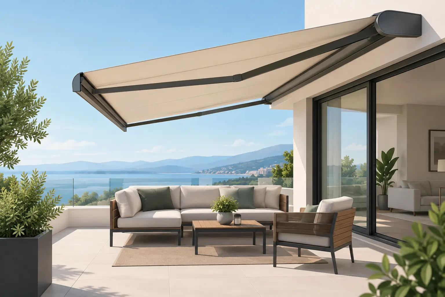 Toldos cofre para una terraza protegida y elegante